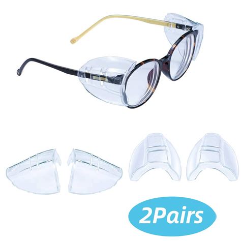 side blinkers for glasses|safety glasses side shields detachable.